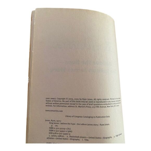 King James: Believe the Hype---The LeBron James Story (1st Edition) Book - Picture 2 of 3